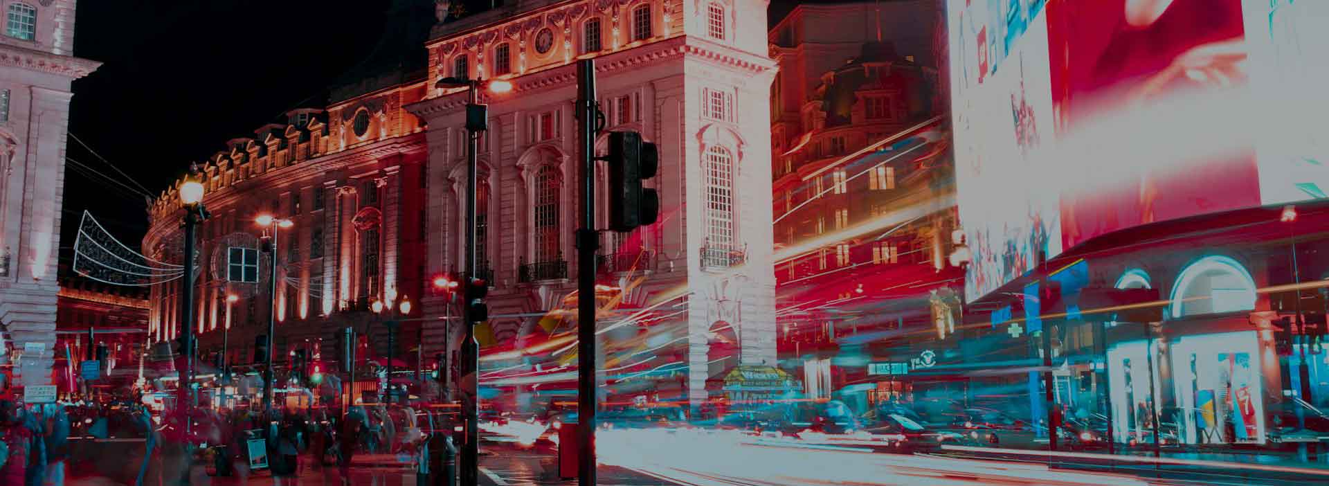 taxi in st neots London street at night